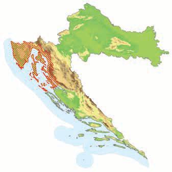 Area of Istrian Malvasia cultivation