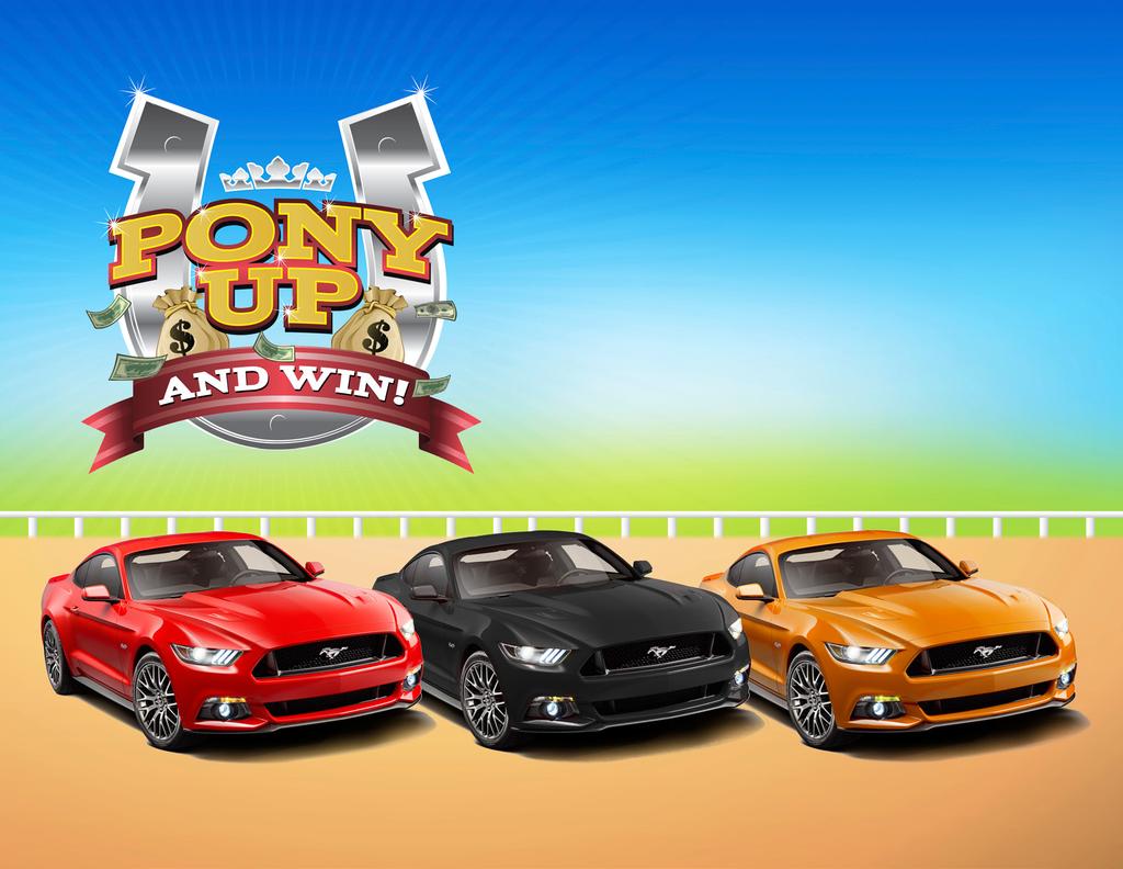 Celebrate Race Days with Win 1 of 3 FORD MUSTANGS or CASH PRIZES!