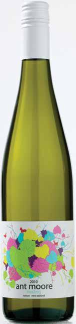 2010 ant riesling nelson Ant Moore Riesling VINTAGE: 2010 GRAPES: Riesling Percentage: 100% ORIGIN OF GRAPES: Nelson Percentage: 100% Grapes sourced from the Upper Moutere Valley in Nelson.