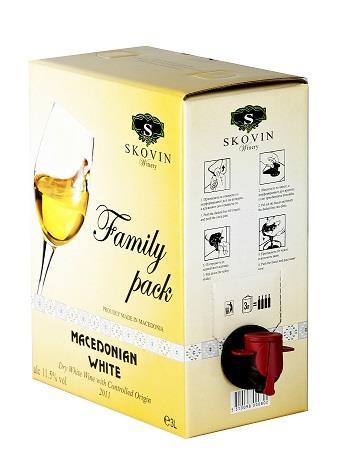Macedonian White WINE ID: Wine Brand: Macedonian White Variety: Semillon, Zupljanka and Smederevka Alcohol: 11.