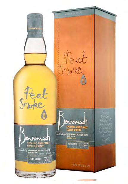 Peat Smoke /46% Matured in First Fill Bourbon Barrels. Pour yourself a dram of this seriously smoky single malt whisky.