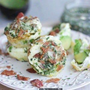 Bacon Avocado Ranch Egg Muffins {Paleo & Whole 30 compliant} Planned for Breakfast on Monday, January 8, 2018 Source: www.thepinningmama.
