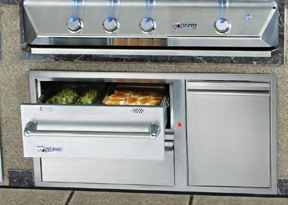 Warming Drawers Salamangrill TESG24 Salamangrill TEWD30-B 30" Warming Drawer TEWD42C-B 42" Warming Drawer Combo Keep food warm and ready to serve with our 30" warming drawer.