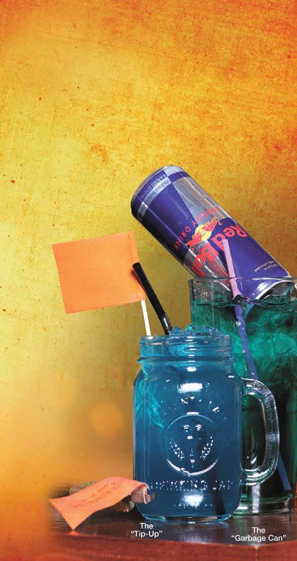 Mix Up SOME FUN! THE GARBAGE CAN Served in our Lunker glass.