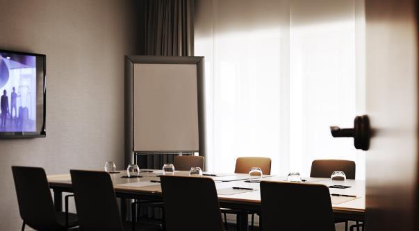 trainings, offices, break-out room and much more BOARDROOM Our boardroom is designed to make your