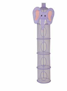 Kids Organizers and Hampers Kids Hanging Organizer (Elephant) 48481 Size: 12 W x 59 H 12 per case 847539038476 Mesh organizer let s you see inside! Makes cleaning up fun.