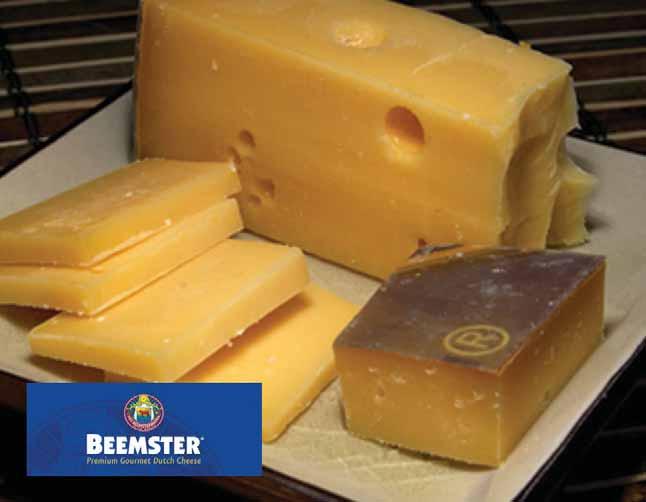 ARTISAN IMPORTED CHEESE Beemster Cheese Beemster Cheese with Garlic 1/10 lb 61655 This cheese is so smooth and creamy, yet provides a natural Garlic taste.