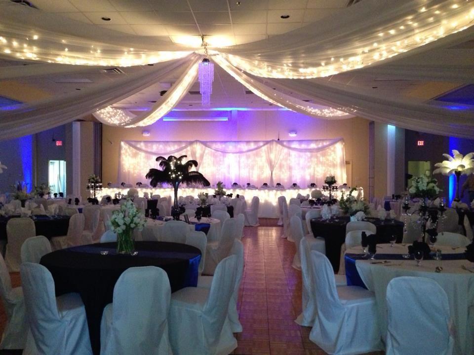 Broadway Ballroom Event Center provides the following with use of the facility at no extra cost: Bar and bartender Set up of tables and chairs Table cloths in colors of white, black or ivory (with