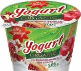 Yogurts are made exclusively from natural organic