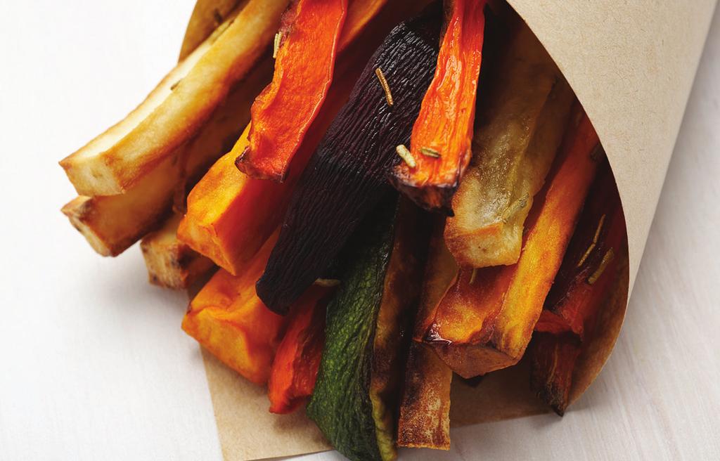 vegetable chips 2 parsnips, peeled and cut into 6 cm lengths 3 carrots, cut into 6 cm lengths 1 sweet potato, peeled and cut into thin wedges 1 beetroot,