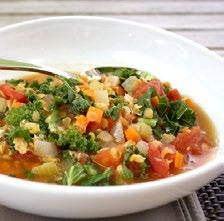 Lentil Kale Soup Calories: 240 Saturated Fat: 0.