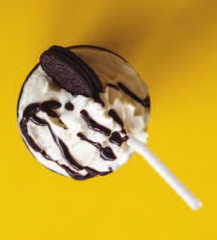 MILKSHAKES Hand-dipped 16 oz. milkshakes made with ice cream Vanilla, Chocolate or Strawberry 4.59 Mocha, Coffee, Nutella, Salted Caramel, or NEW Oreo 4.99 FLOATS Hand-dipped 16 oz.