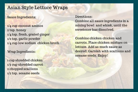 Asian Style Lettuce Wraps When the sauce is clean, you can go all out!