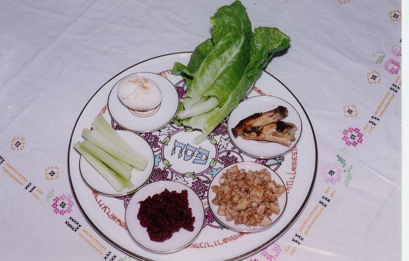 Seder Plate. Public Domain.