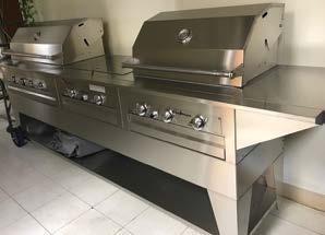 LM210 SERIES MASTERPIECE GRILLS WITH MOBILE AND PATIO CARTS This dual grill combination (LM210-403028M) is a good example of the extent that LazyMan Inc.