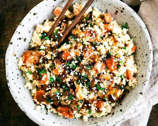 Whole30 Fried Cauliflower Rice Planned for Supper on Thursday, January 4, 2018 Source: paleoglutenfree.