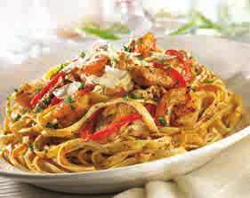 89 Cajun hrimp & Chicken Pasta GIVE ME MORE EXTRA: Add a Wedge alad, House alad, Caesar alad or oup for 3.69 Chicken Fingers Crispy and golden brown on the outside, tender and juicy inside.