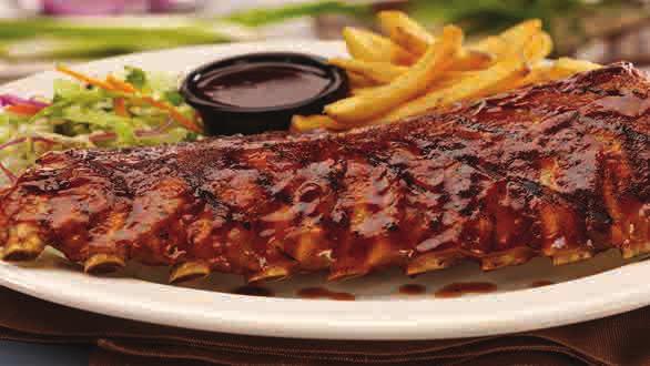 RIB NAPKIN: MANDATORY. FORK: NOT O MUCH. Baby Back Ribs Try a tella Artois with the Baby Back Ribs.