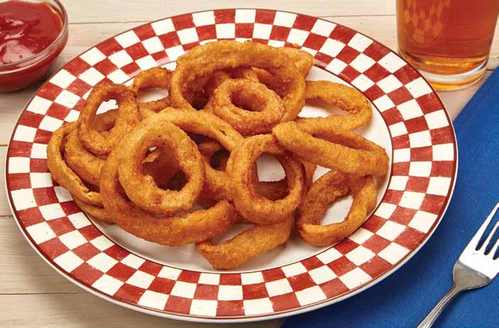 INGREDIENTS: 4 oz frozen battered onion rings onion rings 1. Place the onion rings in the Fry Basket. Place the Fry Basket in the Power AirFryer Elite. 2.