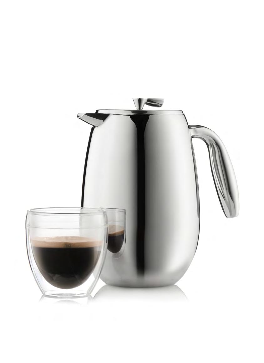 Coffee Makers No paper filter! Stainless steel body Plastic plunger BPA-Free Dishwasher safe No capsule!