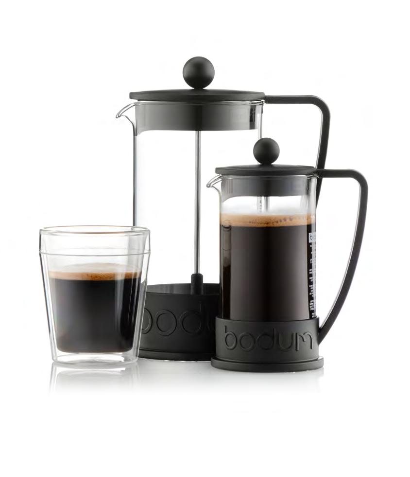 Coffee Makers No paper filter! No capsule! Stainless steel / Plastic frame Borosilicate glass beaker Stainless steel plunger BPA-Free Made in Europe Dishwasher safe CAFFETTIERA Coffee Maker 1.