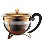 3 l, 44 oz 01 913 1 The CHAMBORD Teapot comes with a wide filter basket in the borosilicate
