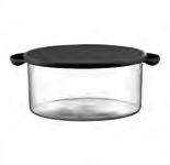 Cooking Accessories 1 HOT POT Bowl Borosilicate glass with Copper frame and silicone lid *Only glass is dishwasher safe