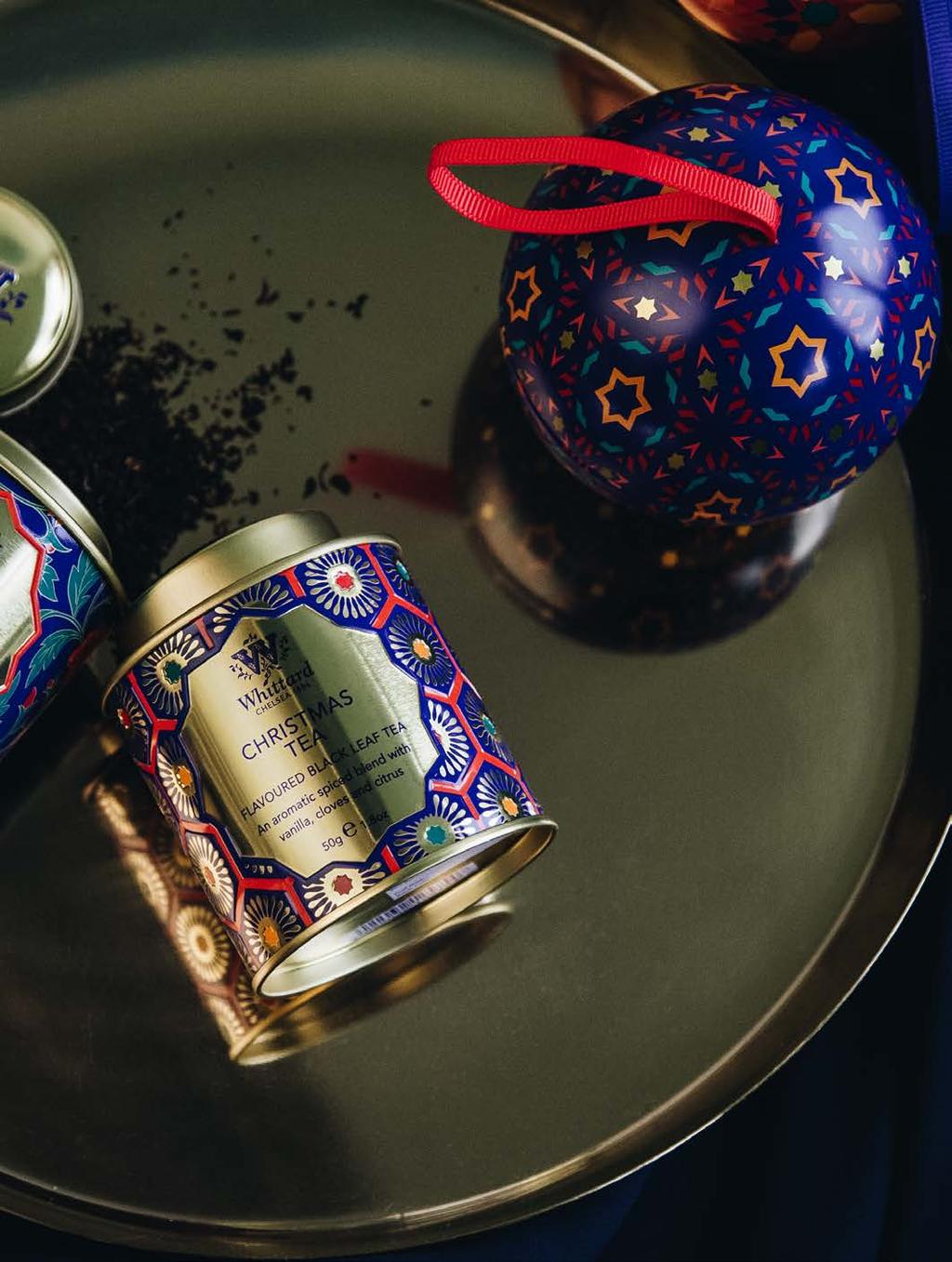 MINI CADDIES Filled with festive tea, our