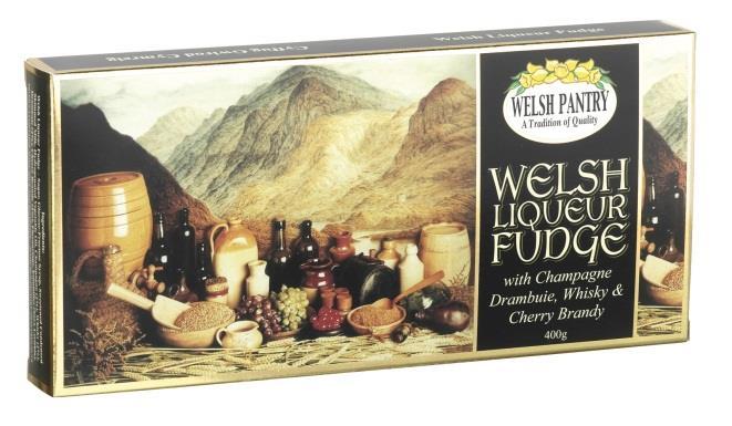 Fudge Selection 150g Welsh Scenes Confectionery Boxes P1110 Welsh Fudge Selection