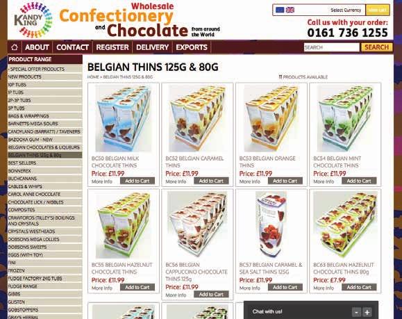 uk ecommerce site The Kandy King website have been selling confectionery online