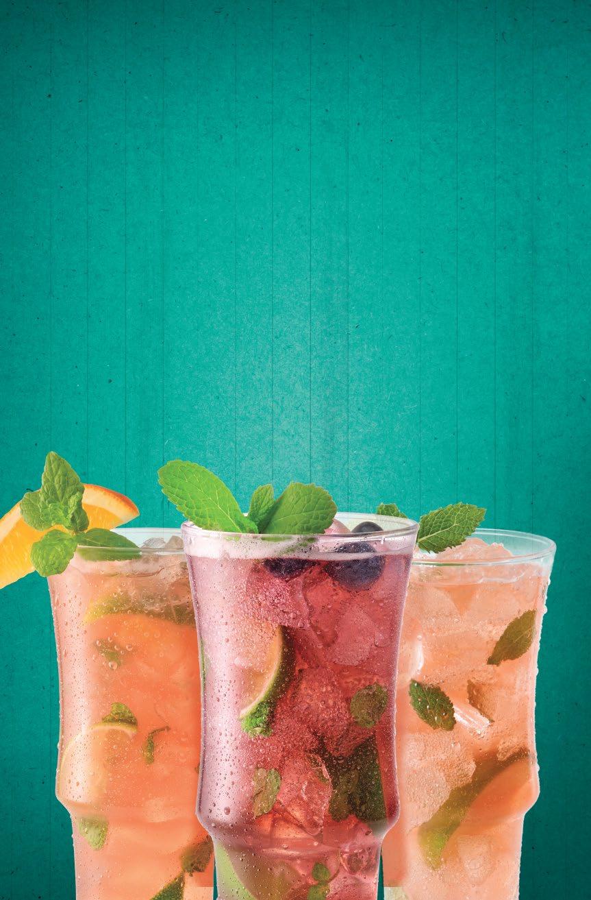 mojitos traditional mojito A classic mojito made with Rum, fresh mint and limes, shaken and topped with club soda. - 6.