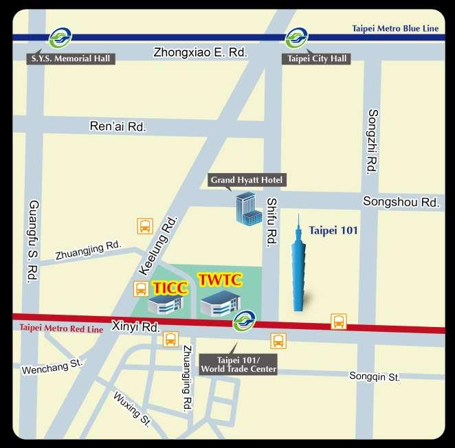Map around TICC & TWTC 6 Hotels