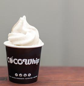 ALL SMOOTHIES 9 SMOOTHIES MINI Coconut or Superfood Whip or whip combo 4 ORIGINAL COCONUT The original Coconut CocoWhip provides over 5 Billion CFU good bacteria per serve 6 BOUNTY *Cacao, maca,