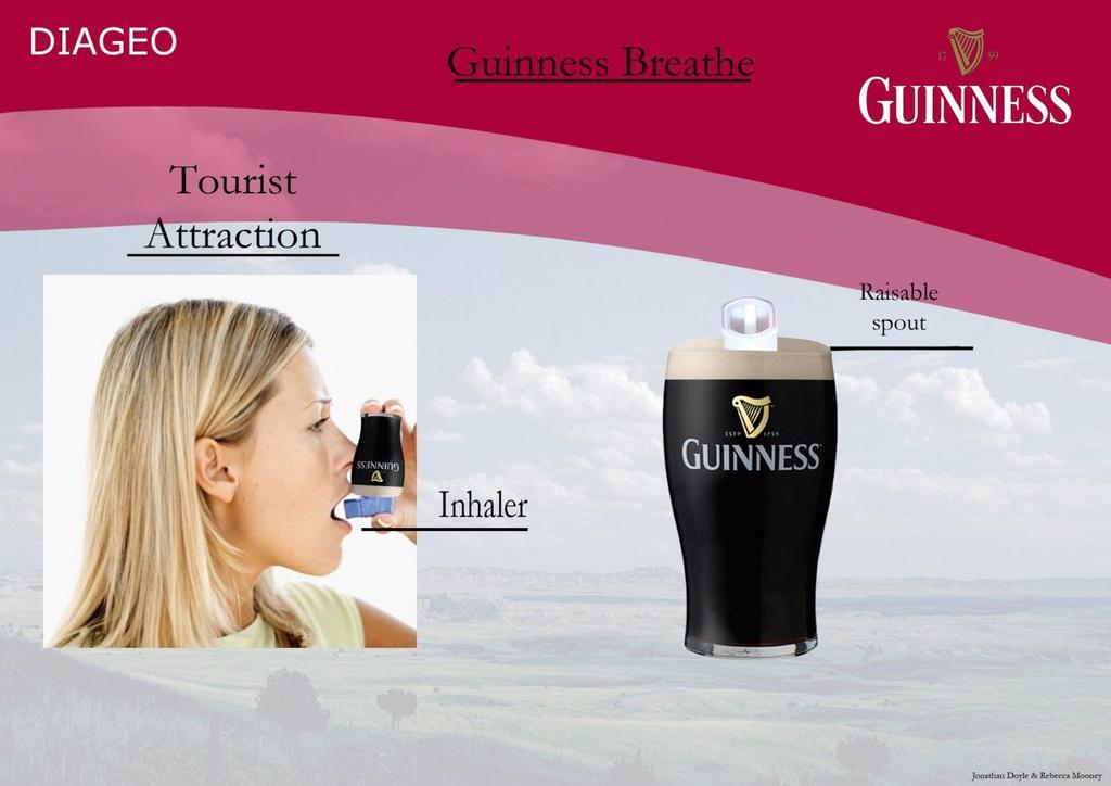 Concepts Guinness Breathe. This was our first concept and probably the one we there most passionate about.