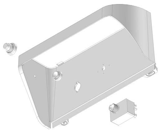 28 Step 28: Mount the left-side condiment tray (29) to the left side table (28) as shown. Secure the tray using the two remaining screws previously removed in step 25. Securely tighten the screws.