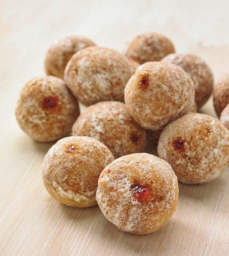 Ball Donuts Mixed fruit jam filled donuts rolled in a sweet sugar dust 7 for 80p