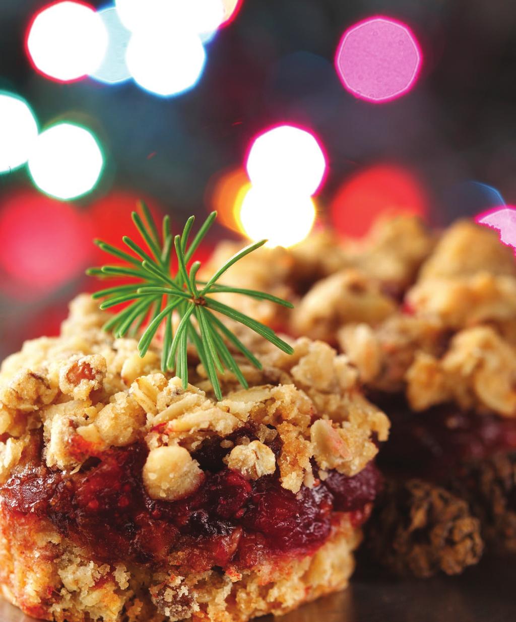 CRANBERRY-DATE CRUMBLE SQUARES Base & Topping 1/4 cup (60 ml) red lentils 1 cup (250 ml) all-purpose or whole wheat flour, or a combination 1 cup (250 ml) rolled oats 2 /3 cup (165 ml) packed brown