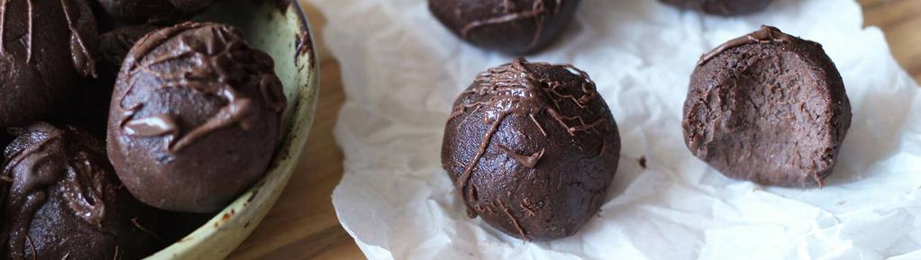 Brownie Batter Protein Balls 7 ingredients 40 minutes 6 servings 1. Line a baking sheet with parchment paper. 2.
