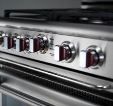 red knobs GAS SELF-CLEAN CONVECTION MODELS AVAILABLE* GSCR305 30" five burner gas self-clean range w/ Power-Wok + convection