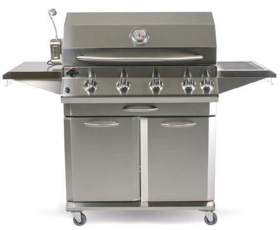 FIREBOX STAINLESS STEEL SIDE SHELVES WITH TOOL HOOKS STAINLESS STEEL PEDESTAL SYSTEM
