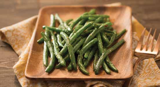 5-star recipe Sautéed Green Beans 1½ pounds fresh green beans, trimmed 2-3 tablespoons Roasted Garlic Infused Oil 2 tablespoons Onion Onion Seasoning 1.
