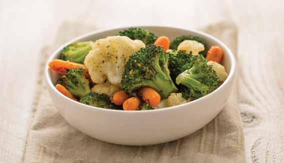 Roasted Vegetable Blend 1 (16 ounce) package frozen California blend vegetables (broccoli, carrots, cauliflower) 2 tablespoons olive oil 1½ tablespoons Onion Onion Seasoning 1. Preheat oven to 425 F.