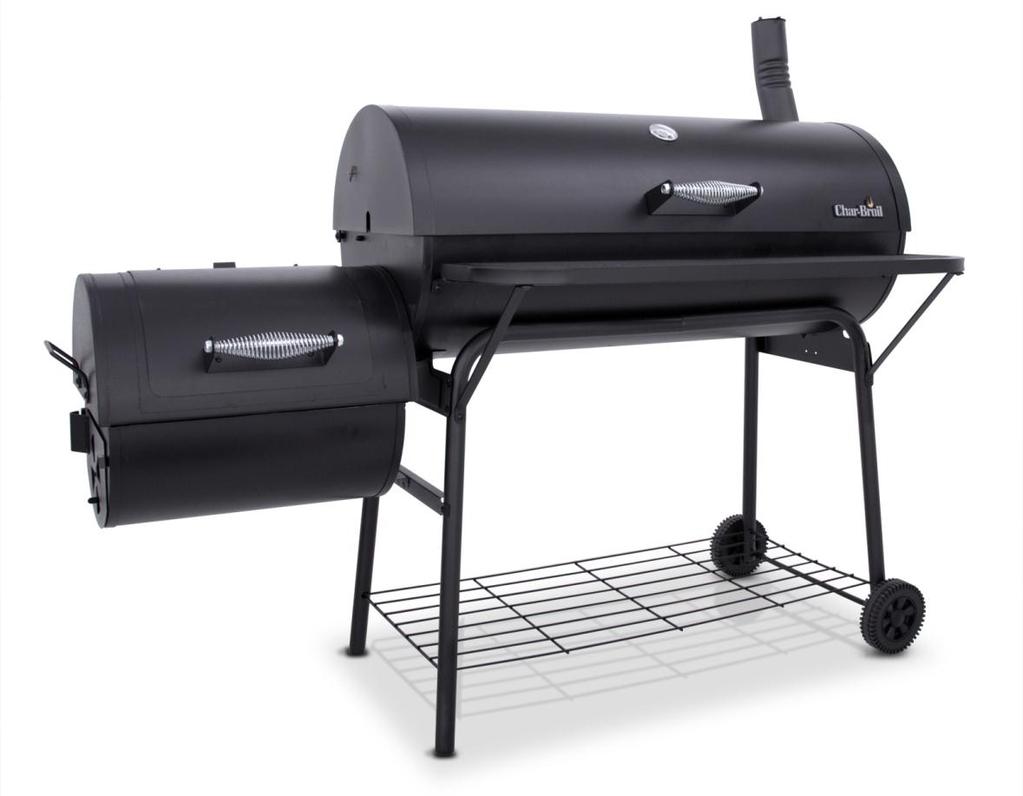 10201571-50 - American Gourmet 700 Series Offset Smoker 670 670 sq. in. cooking surface in main chamber 355 sq. in. secondary cooking surface in main chamber 255 sq. in. cooking surface in firebox chamber 1,280 total sq.