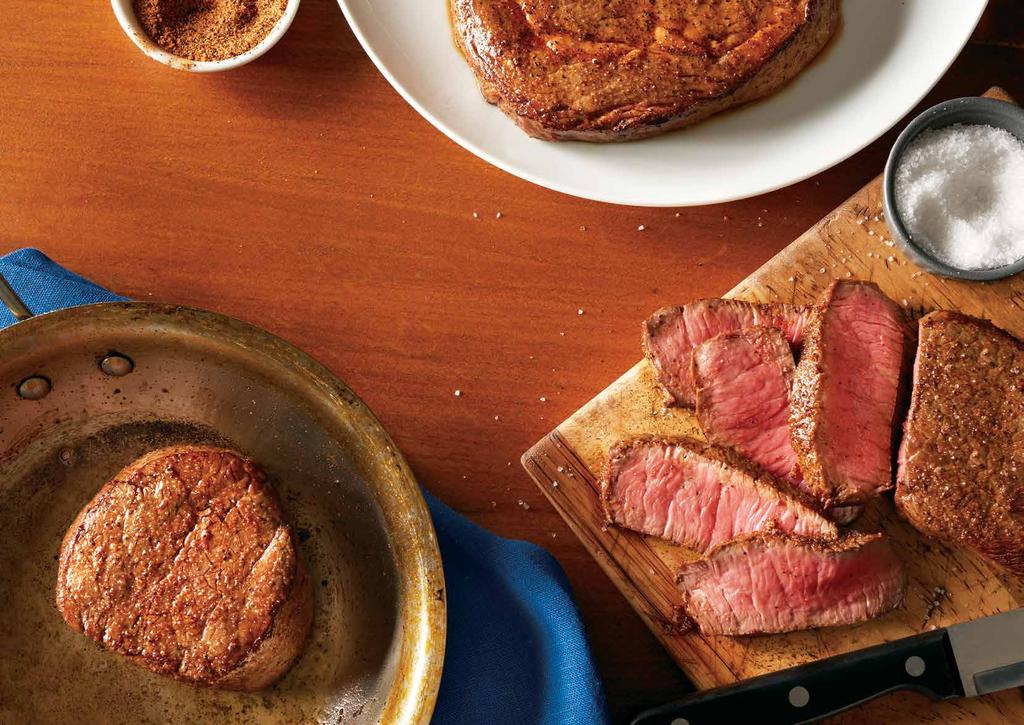 Signature steaks Choose your cut and two freshly made sides.