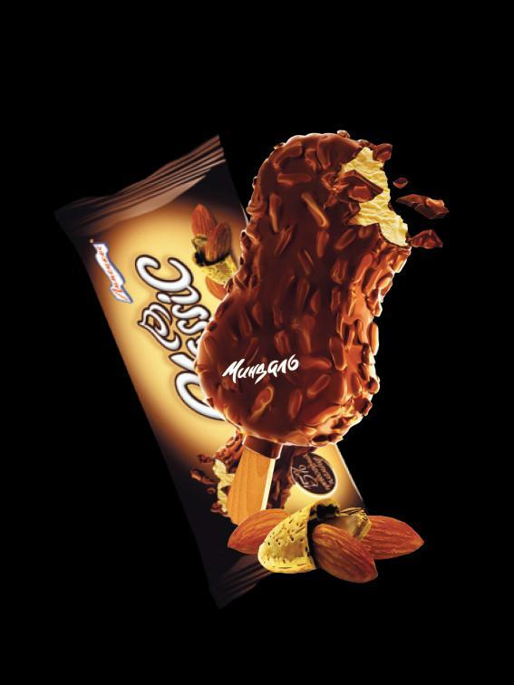 Chocolate ice cream with