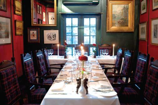 Boisdale of Belgravia Auld Restaurant Dinner The Auld Restaurant is an elegant and spacious dining room adorned with oil paintings and family heirlooms available for sit