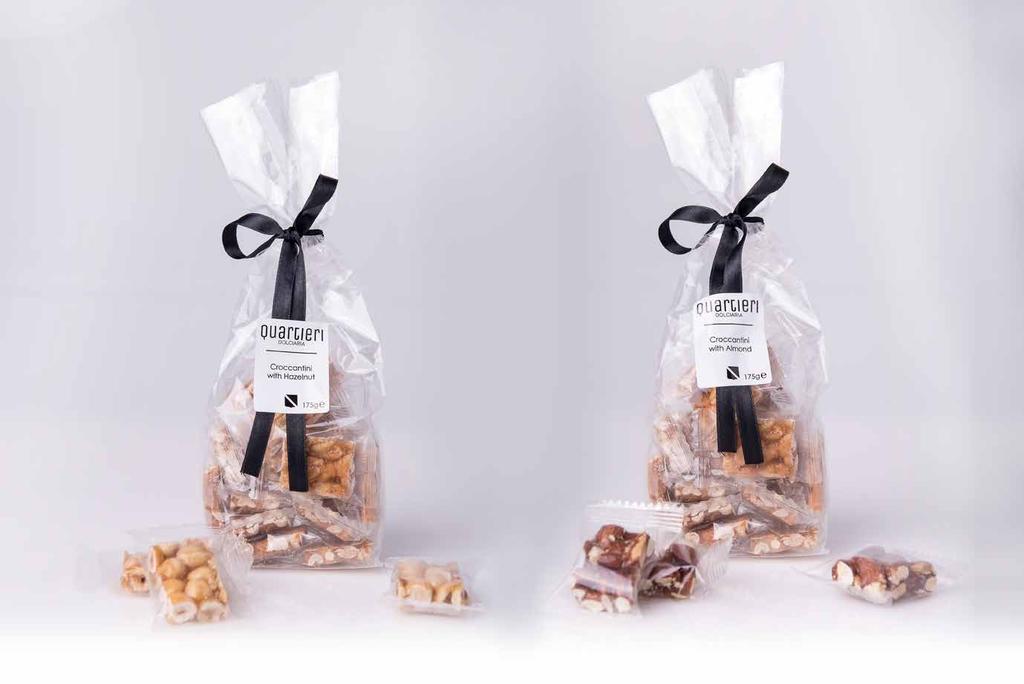 nougat & sweets Individually wrapped bite-sized pieces of glossy nut brittle TR621 -