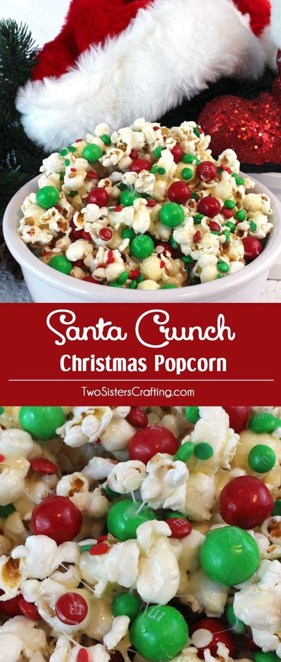 Christmas Popcorn Mix: Add some red and green coloured smarties, some of your favourite chocolate, some candy canes and some popcorn into a bowl and enjoy!