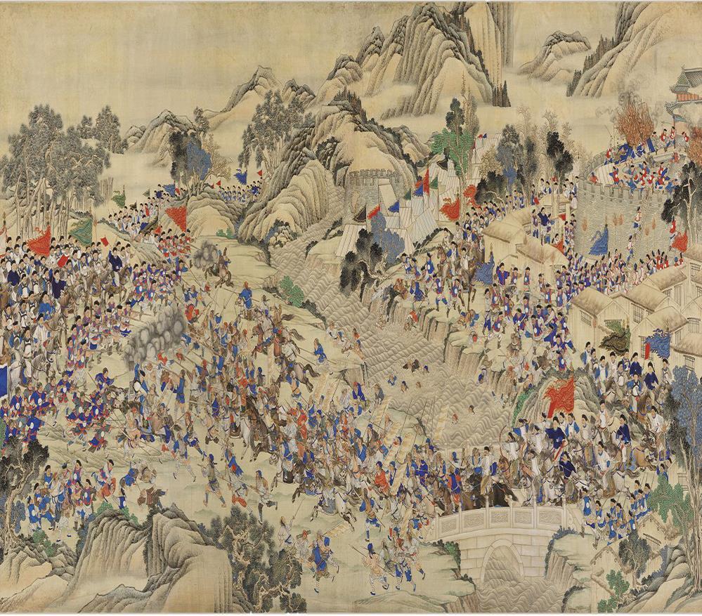Qin power officially collapsed in 206 B.C.