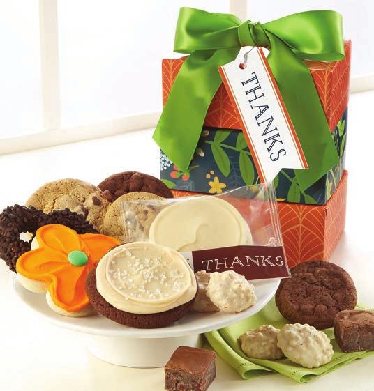 cookies, assorted gourmet cookies, mini muffins, snack size cookies and brownies. Kosher. Medium - 36 pieces #188751 $59.99 Large - 52 pieces #188761 $79.